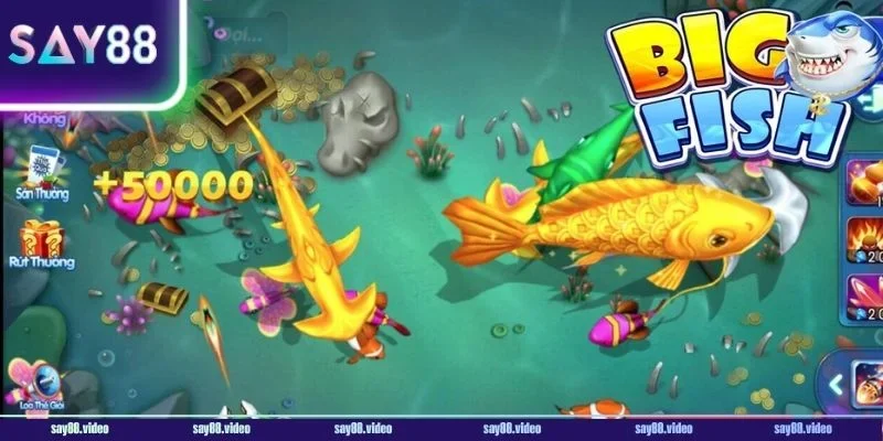 Bắn cá vàng luôn nằm trong Top game bắn cá ăn tiền thật tại Say88.